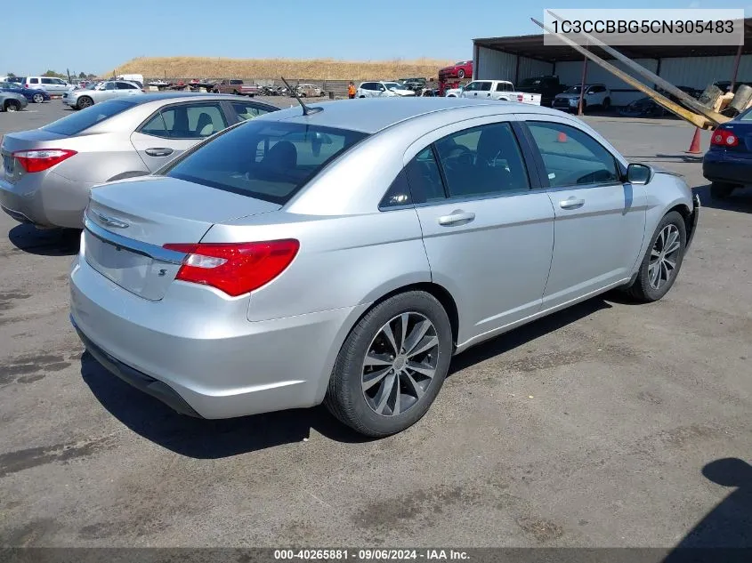 2012 Chrysler 200 Touring VIN: 1C3CCBBG5CN305483 Lot: 40265881