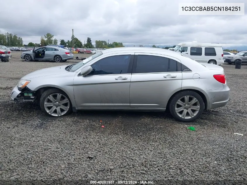 2012 Chrysler 200 Lx VIN: 1C3CCBAB5CN184251 Lot: 40281957