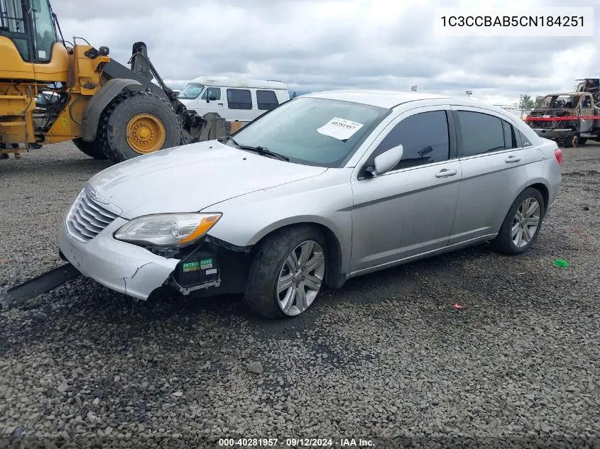 2012 Chrysler 200 Lx VIN: 1C3CCBAB5CN184251 Lot: 40281957