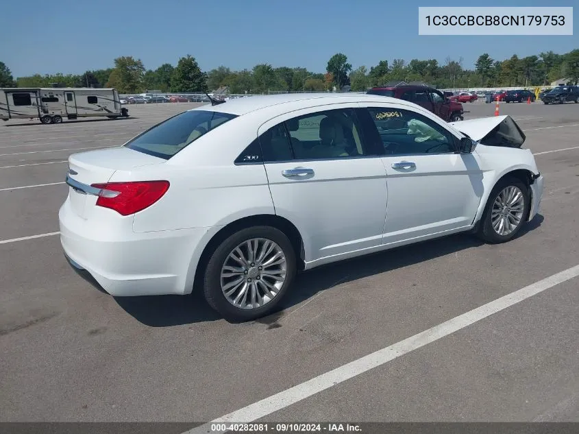 1C3CCBCB8CN179753 2012 Chrysler 200 Limited