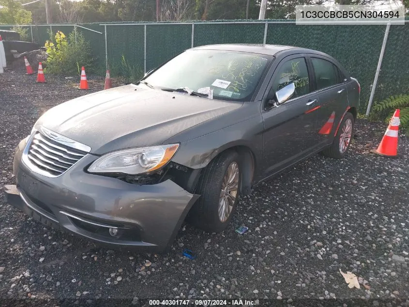 2012 Chrysler 200 Limited VIN: 1C3CCBCB5CN304594 Lot: 40301747