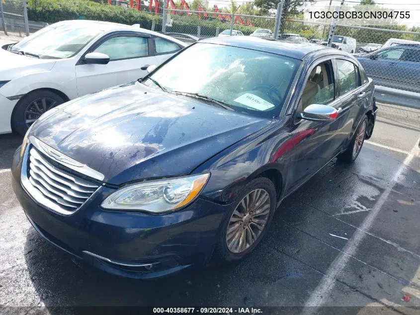 2012 Chrysler 200 Limited VIN: 1C3CCBCB3CN304755 Lot: 40358677