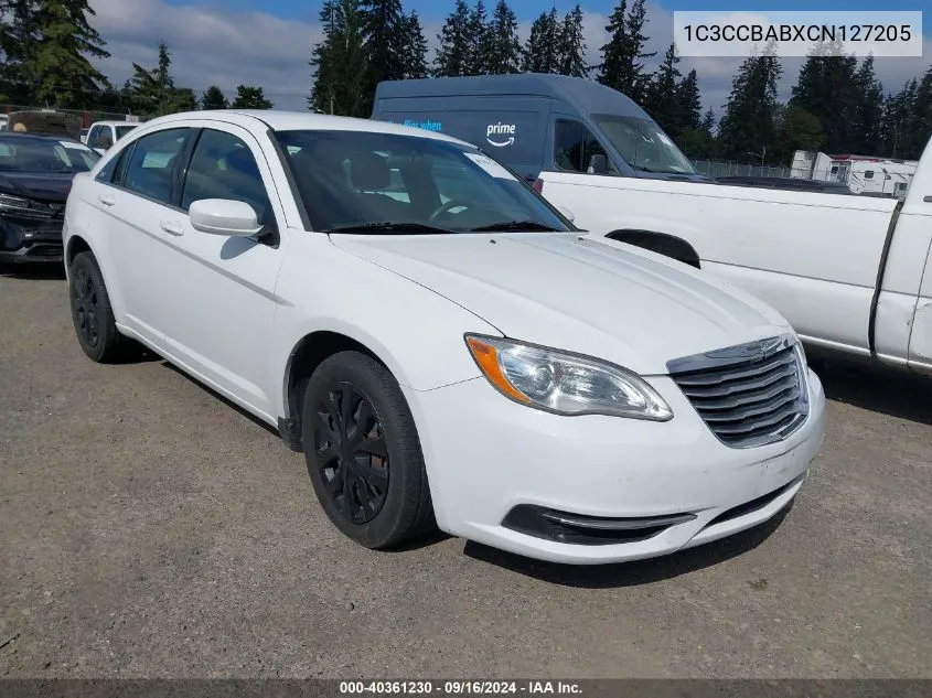 1C3CCBABXCN127205 2012 Chrysler 200 Lx