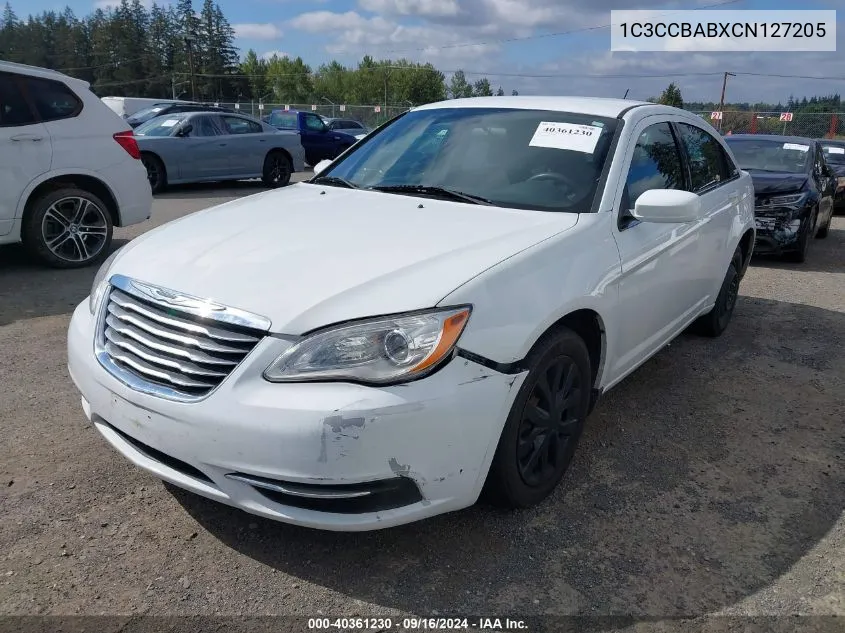 1C3CCBABXCN127205 2012 Chrysler 200 Lx