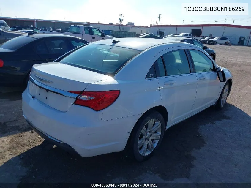 1C3CCBBB3CN186269 2012 Chrysler 200 Touring