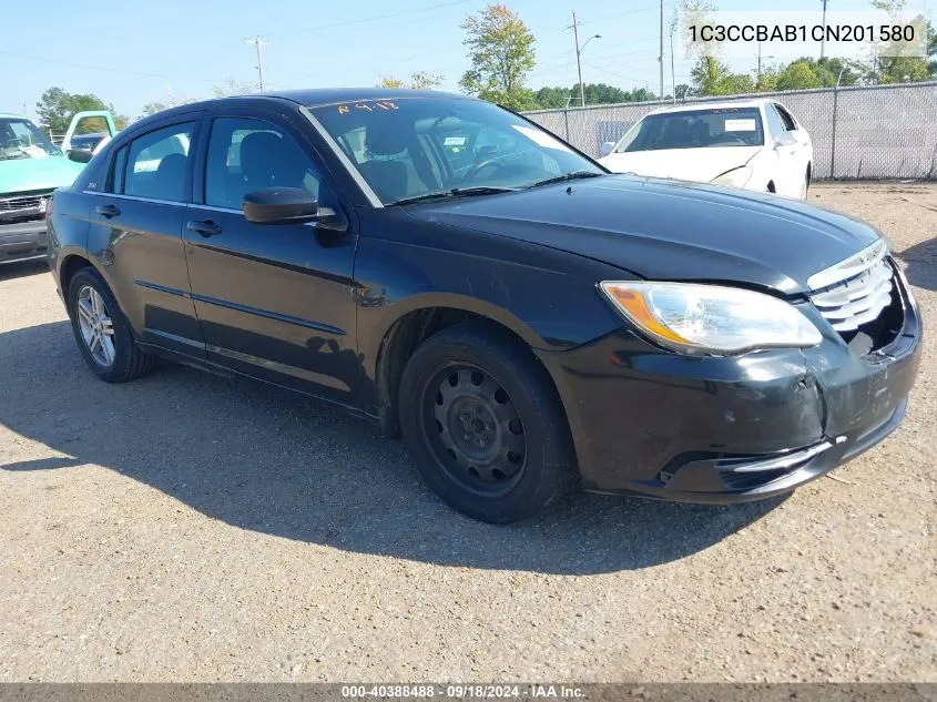 2012 Chrysler 200 Lx VIN: 1C3CCBAB1CN201580 Lot: 40388488