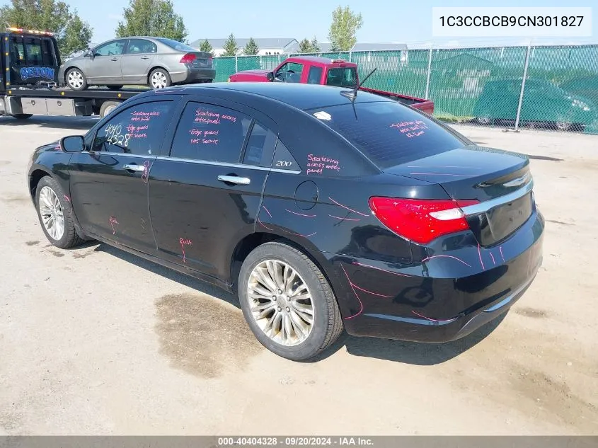 2012 Chrysler 200 Limited VIN: 1C3CCBCB9CN301827 Lot: 40404328