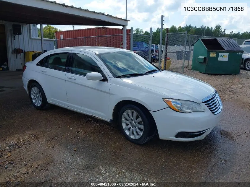 2012 Chrysler 200 Touring VIN: 1C3CCBBB5CN171868 Lot: 40421838