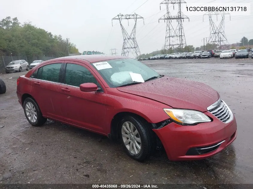 2012 Chrysler 200 Touring VIN: 1C3CCBBB6CN131718 Lot: 40435068