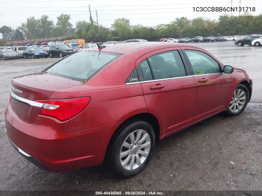 2012 Chrysler 200 Touring VIN: 1C3CCBBB6CN131718 Lot: 40435068