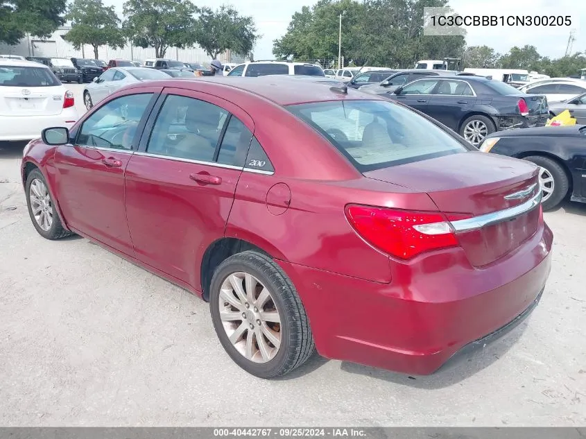 1C3CCBBB1CN300205 2012 Chrysler 200 Touring