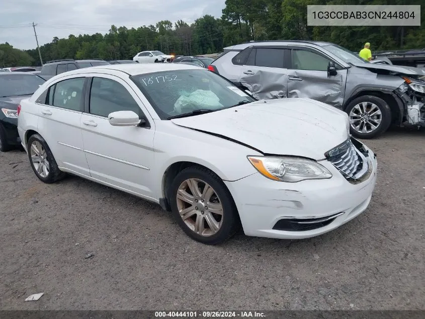 2012 Chrysler 200 Lx VIN: 1C3CCBAB3CN244804 Lot: 40444101