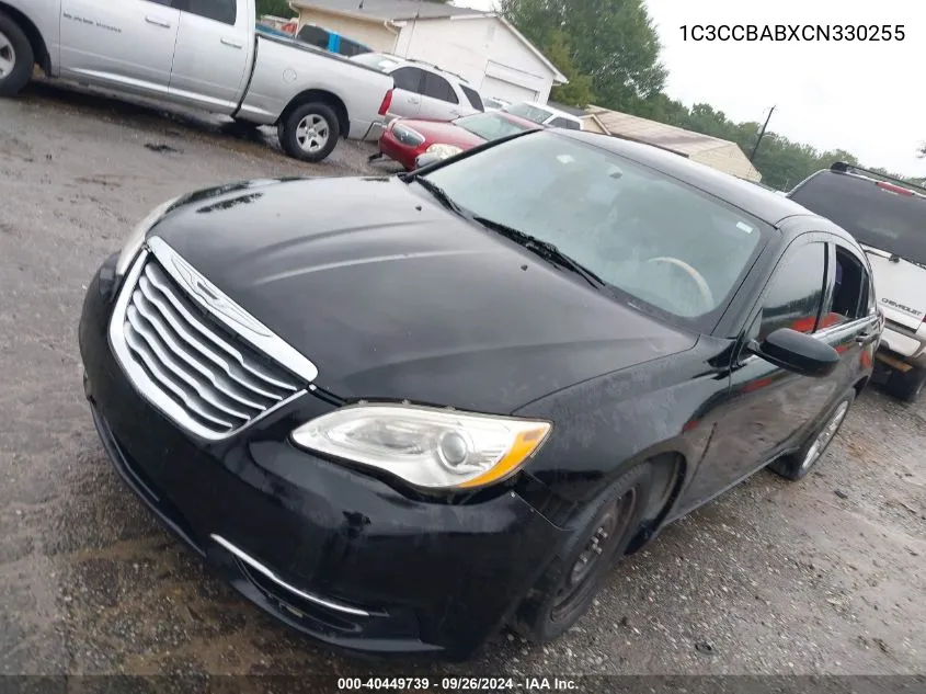 2012 Chrysler 200 Lx VIN: 1C3CCBABXCN330255 Lot: 40449739