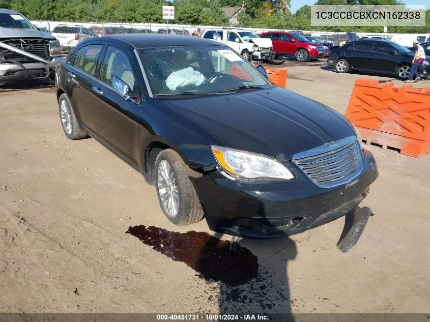 2012 Chrysler 200 Limited VIN: 1C3CCBCBXCN162338 Lot: 40451731