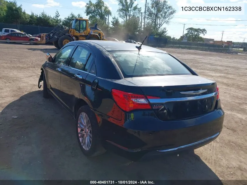 2012 Chrysler 200 Limited VIN: 1C3CCBCBXCN162338 Lot: 40451731