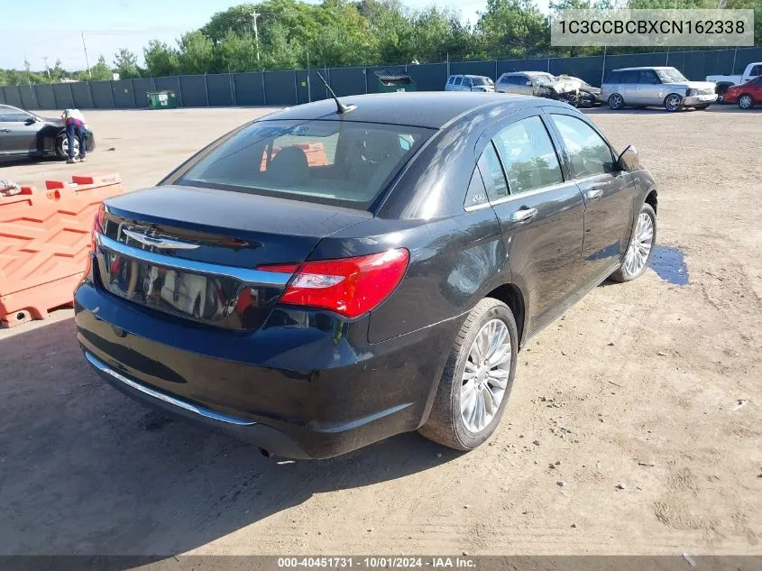 2012 Chrysler 200 Limited VIN: 1C3CCBCBXCN162338 Lot: 40451731