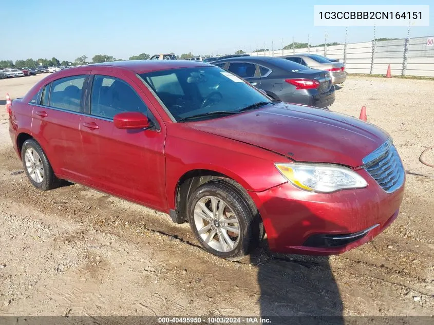 2012 Chrysler 200 Touring VIN: 1C3CCBBB2CN164151 Lot: 40495950