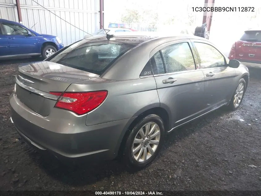 2012 Chrysler 200 Touring VIN: 1C3CCBBB9CN112872 Lot: 40498178