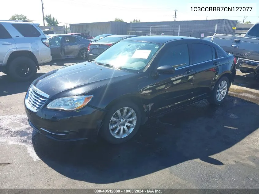 2012 Chrysler 200 Touring VIN: 1C3CCBBB7CN127077 Lot: 40512888