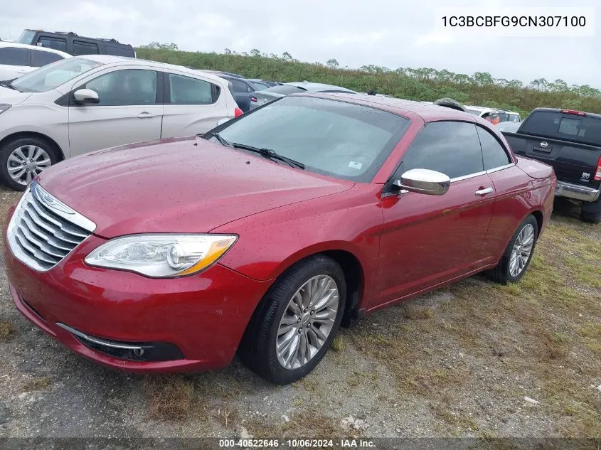 2012 Chrysler 200 Limited VIN: 1C3BCBFG9CN307100 Lot: 40522646