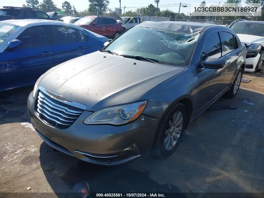 2012 Chrysler 200 Touring VIN: 1C3CCBBB3CN188927 Lot: 40525561