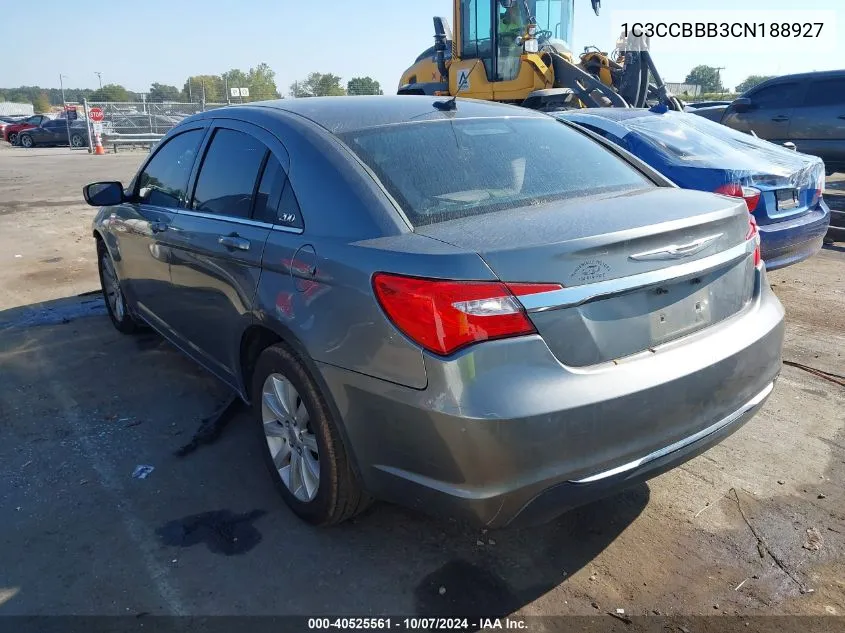 2012 Chrysler 200 Touring VIN: 1C3CCBBB3CN188927 Lot: 40525561