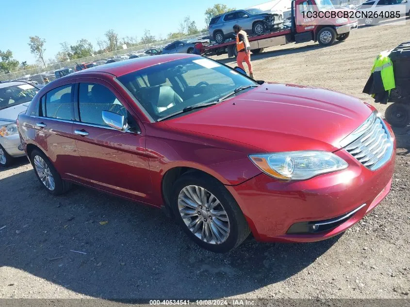 2012 Chrysler 200 Limited VIN: 1C3CCBCB2CN264085 Lot: 40534541