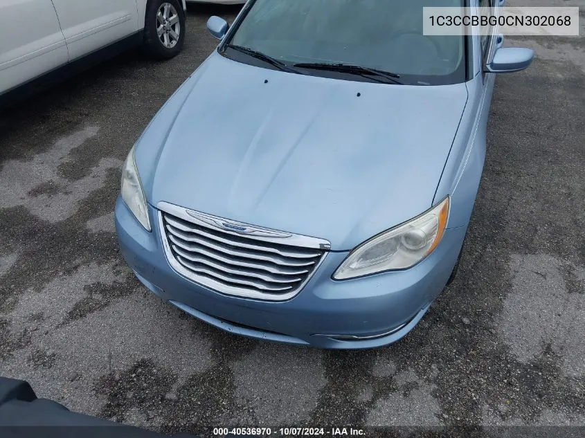 1C3CCBBG0CN302068 2012 Chrysler 200 Touring