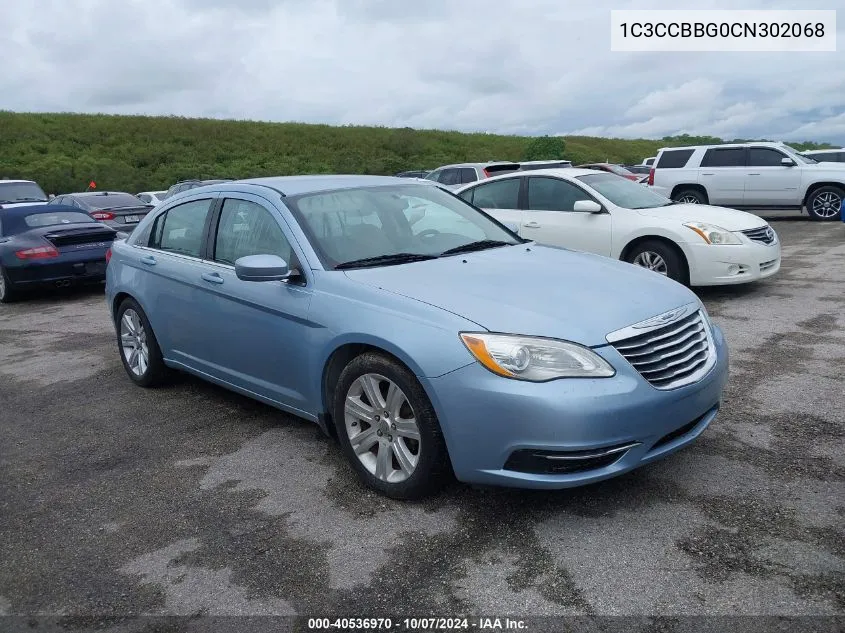 2012 Chrysler 200 Touring VIN: 1C3CCBBG0CN302068 Lot: 40536970