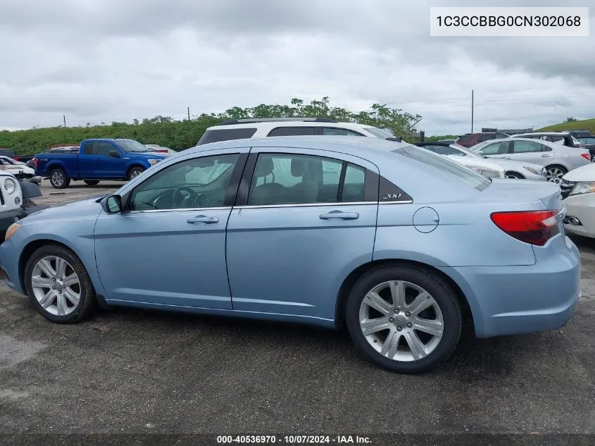 2012 Chrysler 200 Touring VIN: 1C3CCBBG0CN302068 Lot: 40536970