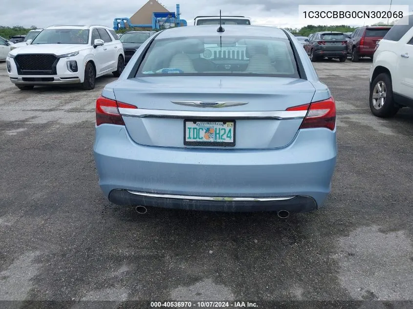 1C3CCBBG0CN302068 2012 Chrysler 200 Touring