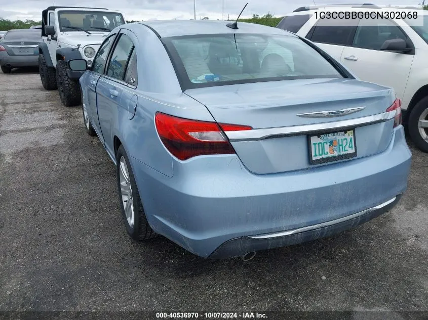 1C3CCBBG0CN302068 2012 Chrysler 200 Touring