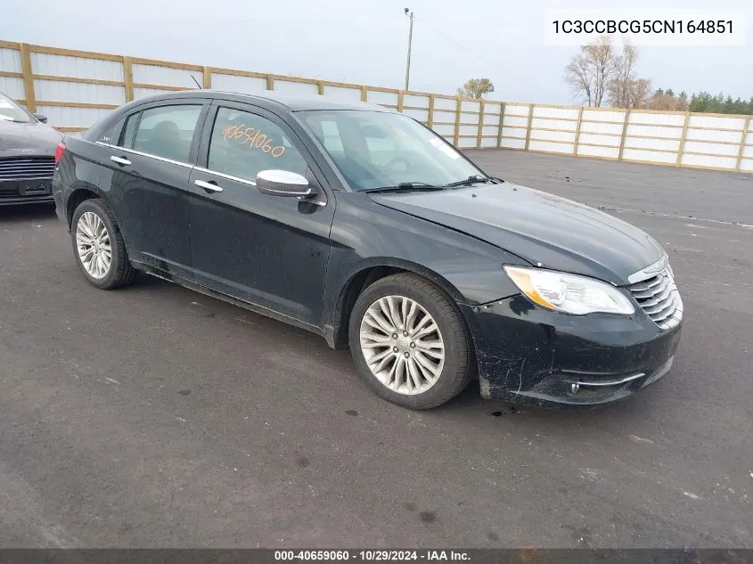 2012 Chrysler 200 Limited VIN: 1C3CCBCG5CN164851 Lot: 40659060