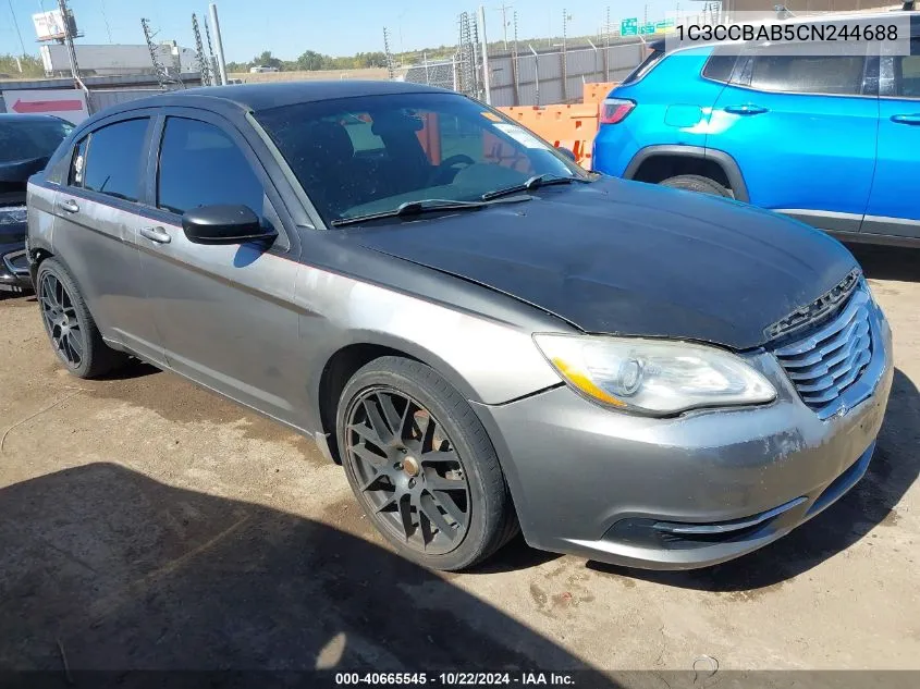 2012 Chrysler 200 Lx VIN: 1C3CCBAB5CN244688 Lot: 40665545