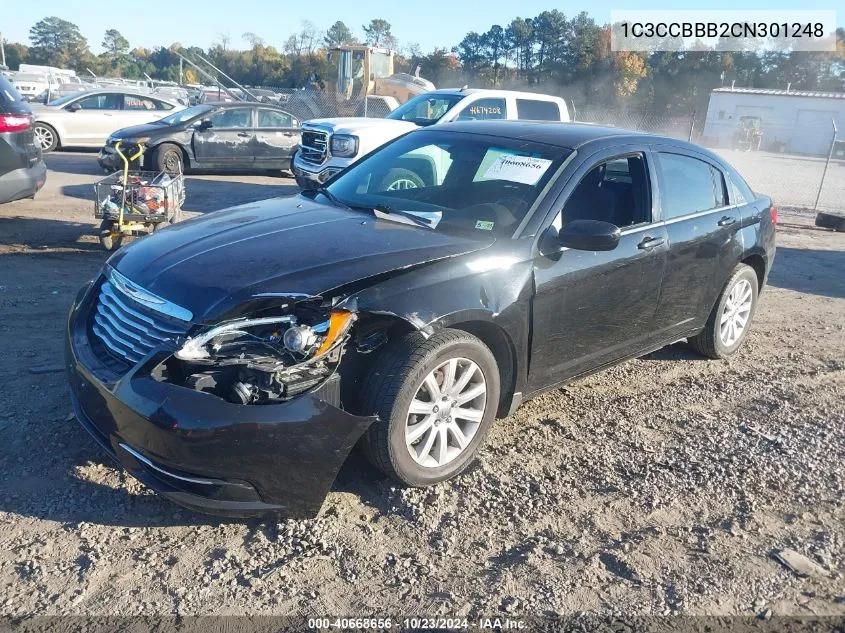 2012 Chrysler 200 Touring VIN: 1C3CCBBB2CN301248 Lot: 40668656