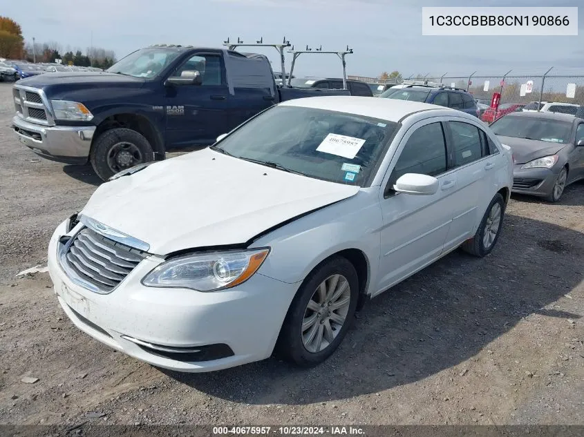 1C3CCBBB8CN190866 2012 Chrysler 200 Touring