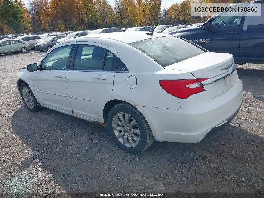 1C3CCBBB8CN190866 2012 Chrysler 200 Touring