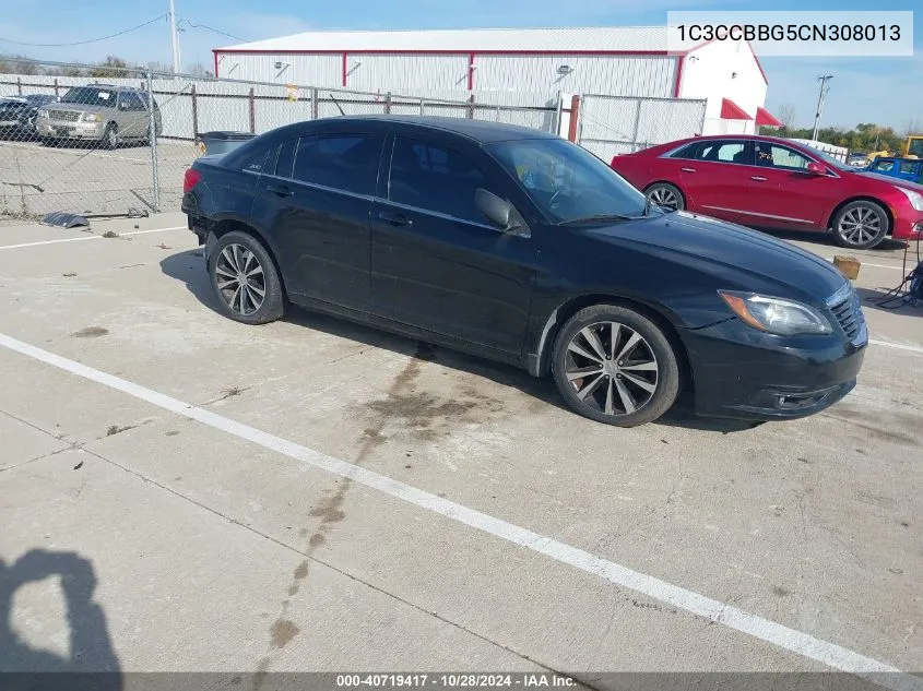 2012 Chrysler 200 Touring VIN: 1C3CCBBG5CN308013 Lot: 40719417