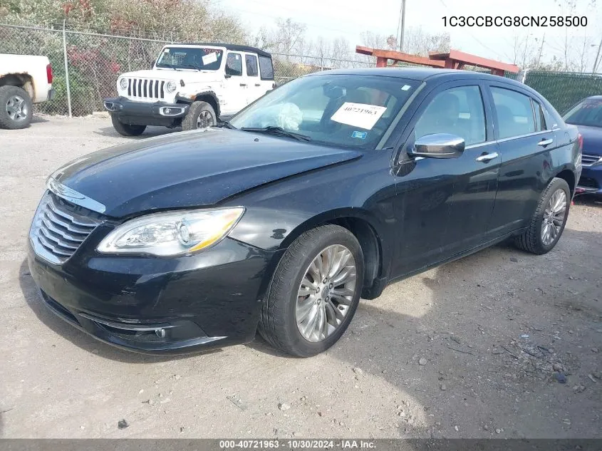 1C3CCBCG8CN258500 2012 Chrysler 200 Limited