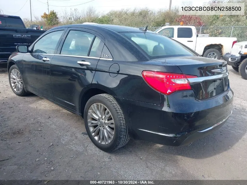 1C3CCBCG8CN258500 2012 Chrysler 200 Limited