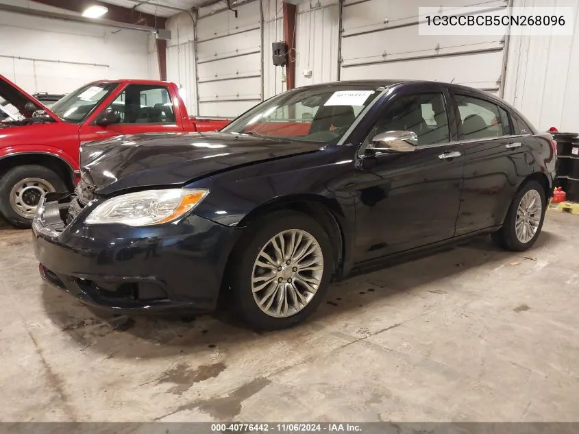 2012 Chrysler 200 Limited VIN: 1C3CCBCB5CN268096 Lot: 40776442