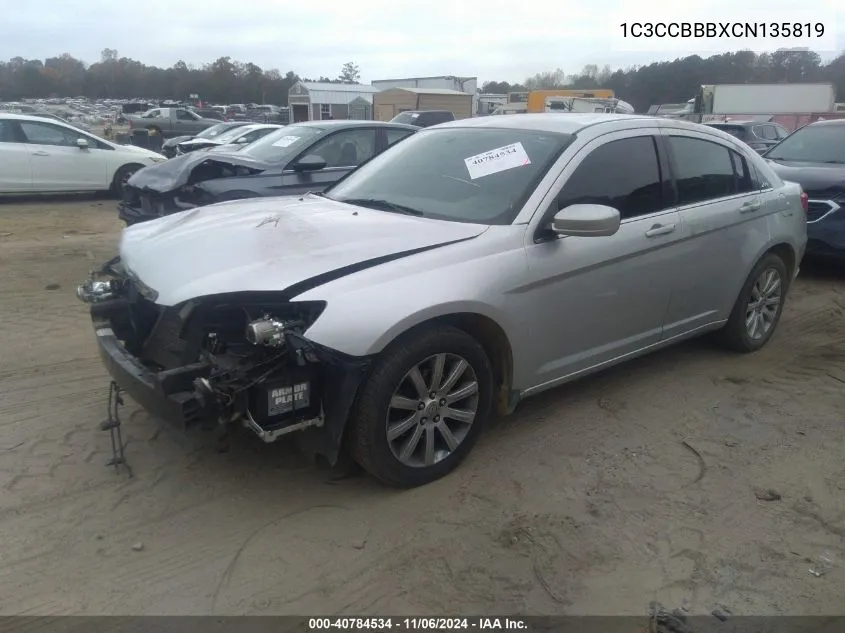 1C3CCBBBXCN135819 2012 Chrysler 200 Touring