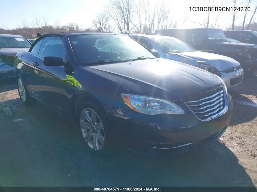 2012 Chrysler 200 Touring VIN: 1C3BCBEB9CN124270 Lot: 40784571