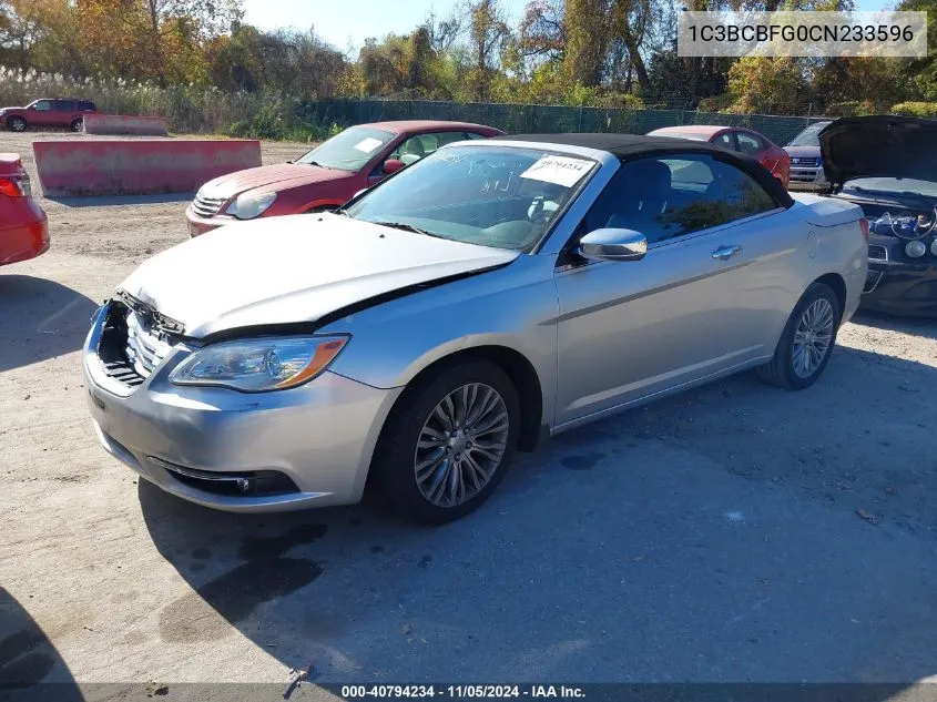 2012 Chrysler 200 Limited VIN: 1C3BCBFG0CN233596 Lot: 40794234