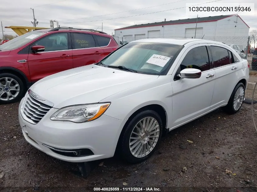 1C3CCBCG0CN159346 2012 Chrysler 200 Limited