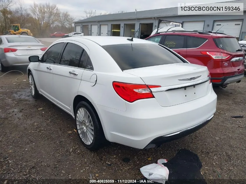 1C3CCBCG0CN159346 2012 Chrysler 200 Limited