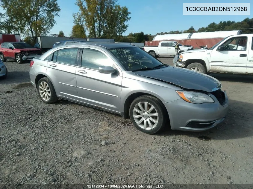 2013 Chrysler 200 Lx VIN: 1C3CCBAB2DN512968 Lot: 12112834