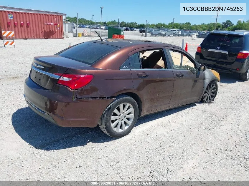 2013 Chrysler 200 Touring VIN: 1C3CCBBB2DN745263 Lot: 39620831