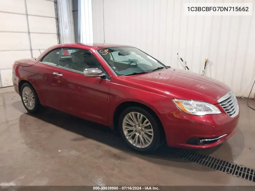 2013 Chrysler 200 Limited VIN: 1C3BCBFG7DN715662 Lot: 39839980