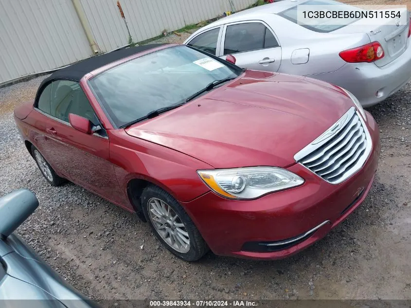 2013 Chrysler 200 Touring VIN: 1C3BCBEB6DN511554 Lot: 39843934